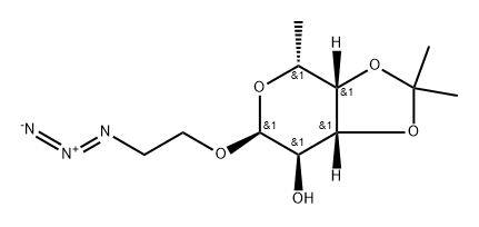 2-Azidoethyl 3,4-O-isopropylidene-α-L-fucopyranoside Structure