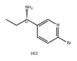 3-pyridinemethanamine,6-bromo-a-methyl-,hydrochloride-(as)- 구조식 이미지