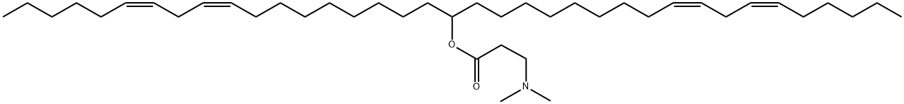 β-Alanine, N,N-dimethyl-, (10Z,13Z)-1-(9Z,12Z)-9,12-octadecadien-1-yl-10,13-nonadecadien-1-yl ester Structure