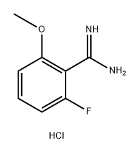 2-fluoro-6-methoxybenzene-1-carboximidamide
hydrochloride Structure