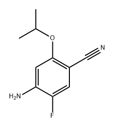 4-Amino-5-fluoro-2-isopropoxybenzonitrile Structure