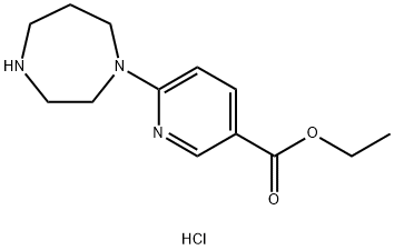 Ethyl 6-(1,4-Diazepan-1-yl)pyridine-3-carboxylate Hydrochloride 구조식 이미지