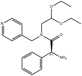 Benzeneacetamide, α-amino-N-(2,2-diethoxyethyl)-N-(4-pyridinylmethyl)-, (αS)- Structure