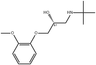 (R)-1-(tert-butylamino)-3-(2-methoxyphenoxy)propan-2-ol Structure