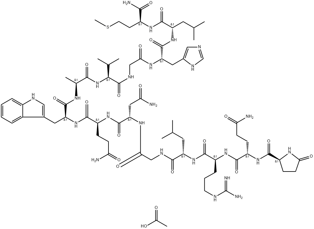 Bombesin, acetate (1:) Structure