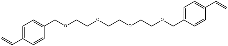 1,12-Bis(4-ethenylphenyl)-2,5,8,11-tetraoxadodecane Structure