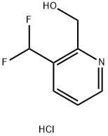 2-Pyridinemethanol, 3-(difluoromethyl)-, hydrochloride (1:1) Structure