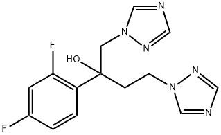 1H-1,2,4-Triazole-1-propanol, α-(2,4-difluorophenyl)-α-(1H-1,2,4-triazol-1-ylmethyl)- Structure