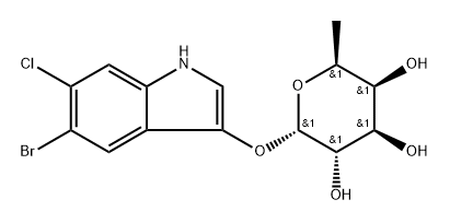 5-Bromo-6-chloro-3-indolyl-α-L-fucopyranoside 구조식 이미지