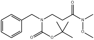 Carbamic acid, N-[3-(methoxymethylamino)-3-oxopropyl]-N-(phenylmethyl)-, 1,1-dimethylethyl ester Structure