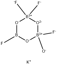 디포타시움트리플루오로(.MU.-(FLUORODIHYDROXYBORANATO(2-))HYDROXY-.MU.-OXODIBORATE(2-) 구조식 이미지