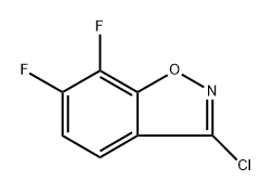 3-chloro-6,7-difluorobenzo[d]isoxazol 구조식 이미지