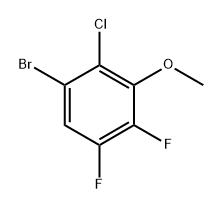 1-Bromo-2-chloro-4,5-difluoro-3-methoxybenzene Structure