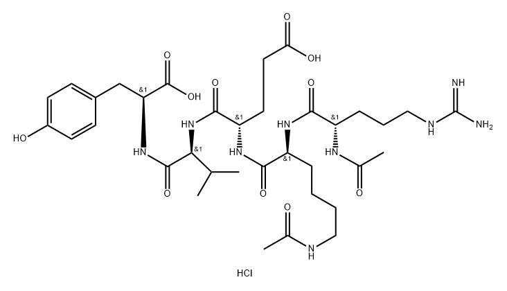 Diacetylsplenopentin hydrochloride Structure