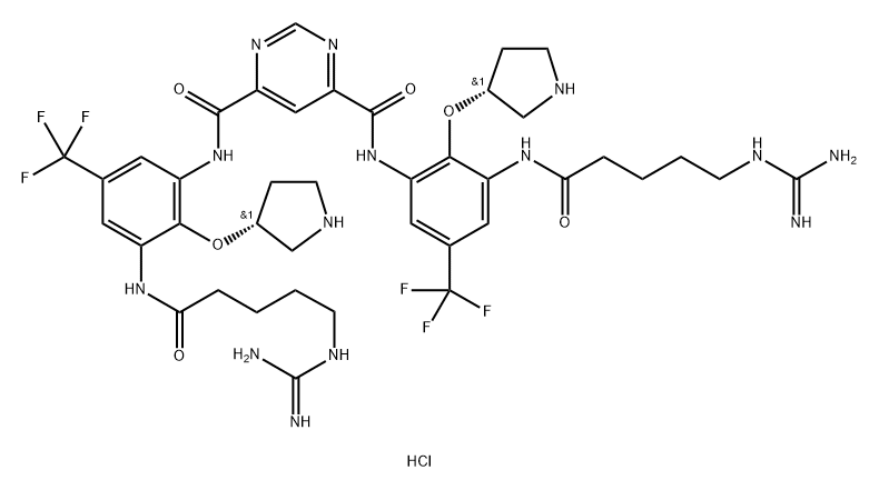 Brilacidin tetrahydrochloride Structure