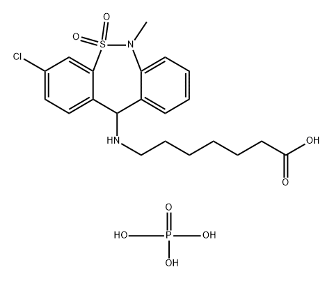 Tianeptine phosphate Structure