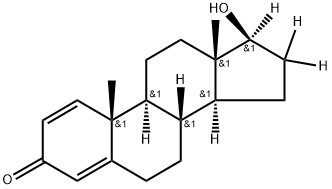 (8R,9S,10R,13S,14S,17S)-16,16,17-trideuterio-17-hydroxy-10,13-dimethyl-6,7,8,9,11,12,14,15-octahydrocyclopenta[a]phenanthren-3-one Structure