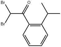 2,2-Dibromo-1-[2-(1-methylethyl)phenyl]ethanone Structure