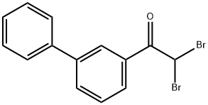 1-[1,1'-Biphenyl]-3-yl-2,2-dibromoethanone Structure