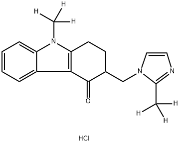 [2H6]-Ondansetron Hydrochloride 구조식 이미지