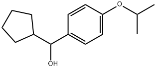 α-Cyclopentyl-4-(1-methylethoxy)benzenemethanol Structure