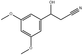 β-Hydroxy-3,5-dimethoxybenzenepropanenitrile Structure