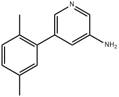 5-(2,5-Dimethylphenyl)-3-pyridinamine Structure