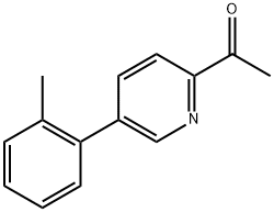 1-(5-(o-tolyl)pyridin-2-yl)ethanone Structure