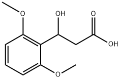3-(2,6-dimethoxyphenyl)-3-hydroxypropanoic acid 구조식 이미지