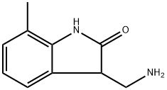 3-(aminomethyl)-7-methyl-2,3-dihydro-1H-indol-2-one Structure