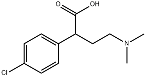 Benzeneacetic acid, 4-chloro-α-[2-(dimethylamino)ethyl]- Structure