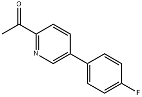 1-(5-(4-fluorophenyl)pyridin-2-yl)ethanone Structure