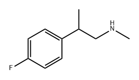 Benzeneethanamine, 4-fluoro-N,β-dimethyl- Structure