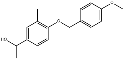 4-[(4-Methoxyphenyl)methoxy]-α,3-dimethylbenzenemethanol 구조식 이미지