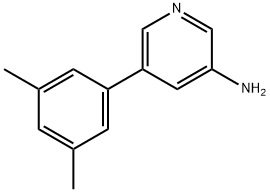 5-(3,5-Dimethylphenyl)-3-pyridinamine Structure