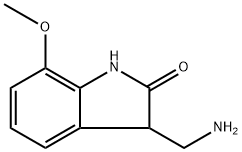 3-(aminomethyl)-7-methoxy-2,3-dihydro-1H-indol-2-one Structure