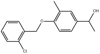 4-[(2-Chlorophenyl)methoxy]-α,3-dimethylbenzenemethanol Structure