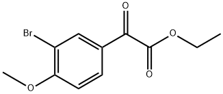 Benzeneacetic acid, 3-bromo-4-methoxy-α-oxo-, ethyl ester Structure