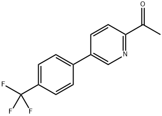 1-(5-(4-(trifluoromethyl)phenyl)pyridin-2-yl)ethanone Structure