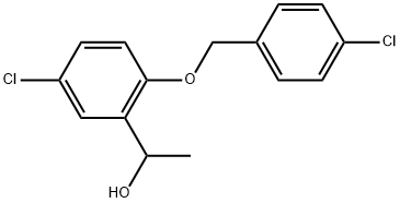 5-Chloro-2-[(4-chlorophenyl)methoxy]-α-methylbenzenemethanol Structure