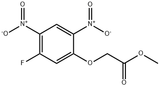 Acetic acid, 2-(5-fluoro-2,4-dinitrophenoxy)-, methyl ester Structure