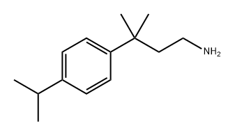 Benzenepropanamine, γ,γ-dimethyl-4-(1-methylethyl)- Structure