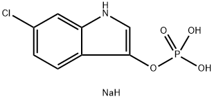 6-Chloro-3-indolyl phosphate disodium salt Structure