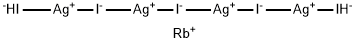 rubidium tri-mu-iododiiodotetraargentate Structure