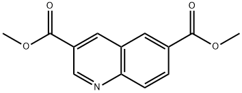 quinoline-3,6-dicarboxylic acid dimethyl ester Structure