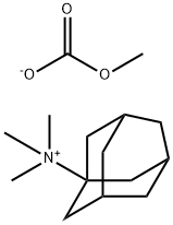 Tricyclo[3.3.1.13,7]decan-1-aminium, N,N,N-trimethyl-, methyl carbonate (1:1) 구조식 이미지