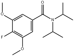 4-Fluoro-3,5-dimethoxy-N,N-bis(1-methylethyl)benzamide Structure