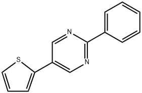 2-phenyl-5-(thiophen-2-yl)pyrimidine Structure