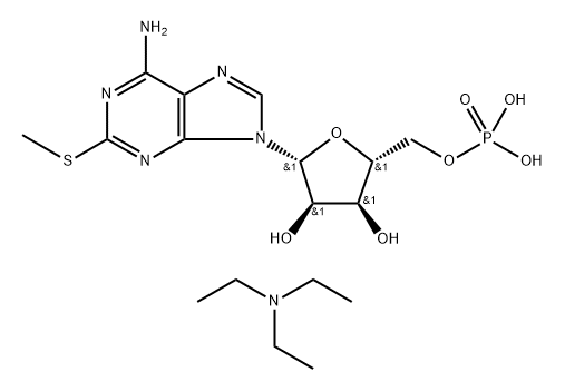 2-Methylthio-AMP diTEA Structure