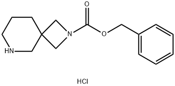 2,6-Diaza-spiro[3.5]nonane-2-carboxylic acid benzyl ester hydrochloride Structure